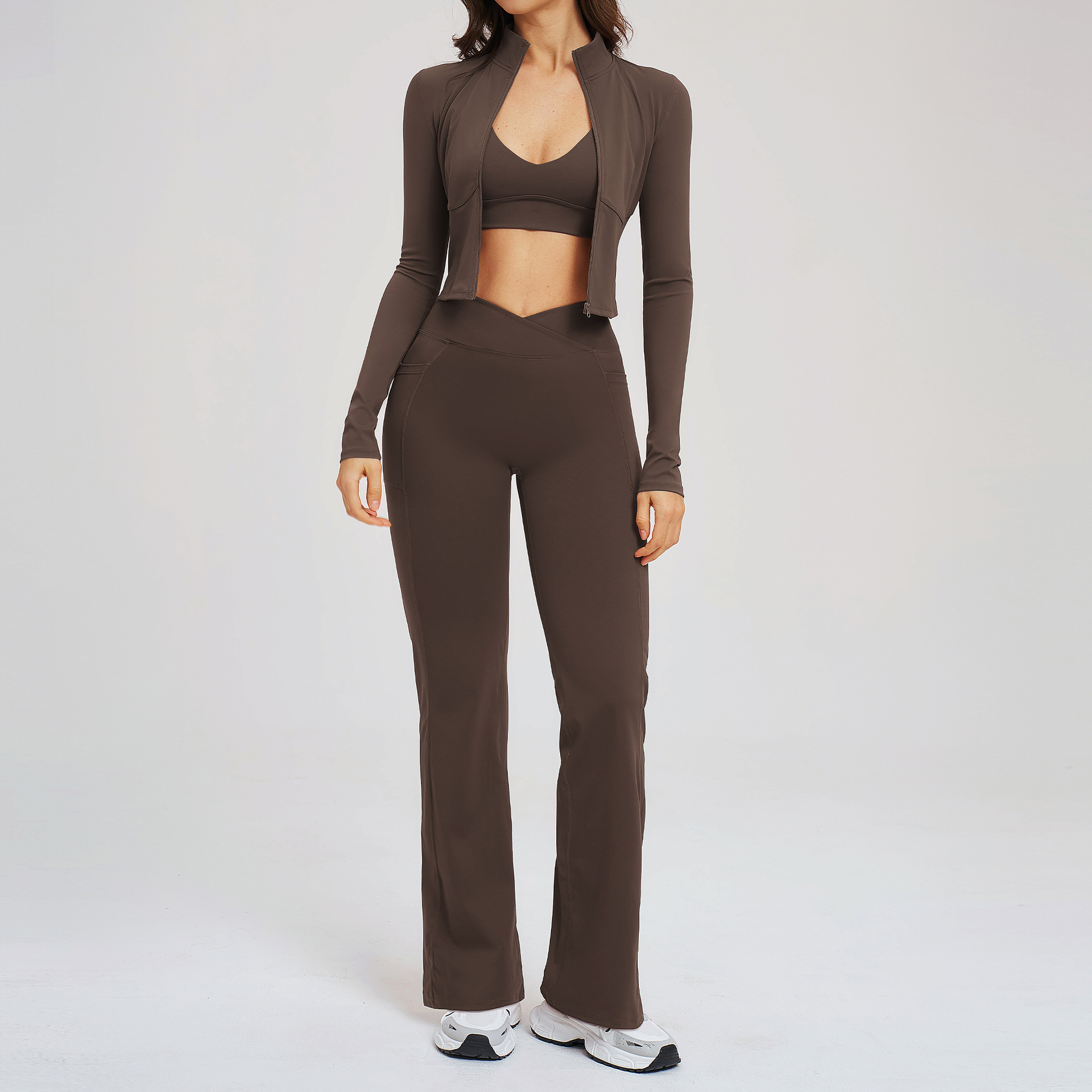Yoga Set Workout Clothes 3PCS  - đánh giá và giá Compression Long Pant