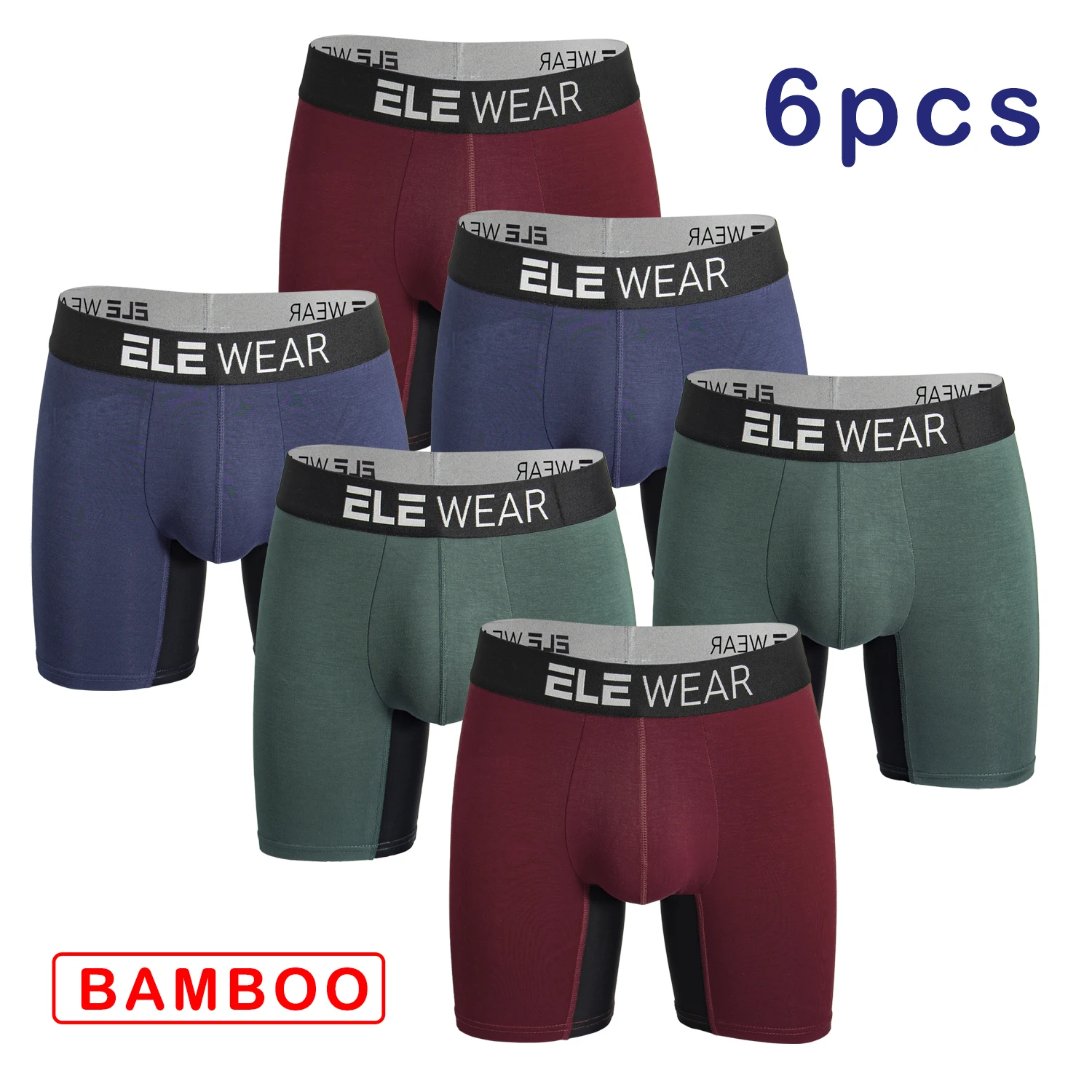 6 Pcs Bamboo Men Underwear Box - đánh giá và giá Bamboo Fiber Trunk