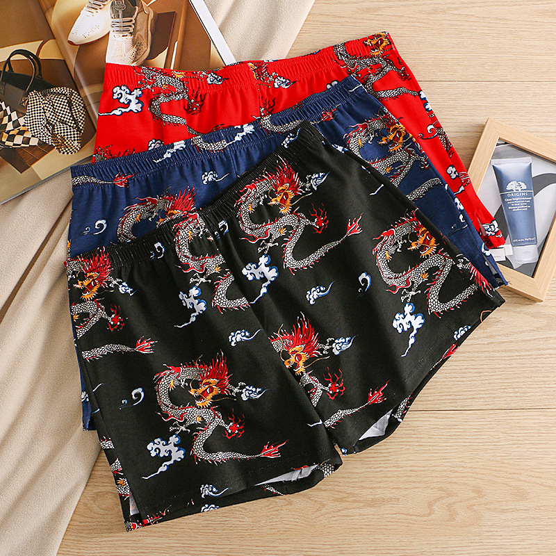 Dragon Print Men Breathable Co - đánh giá và giá Boxer Brief Pack Cotton